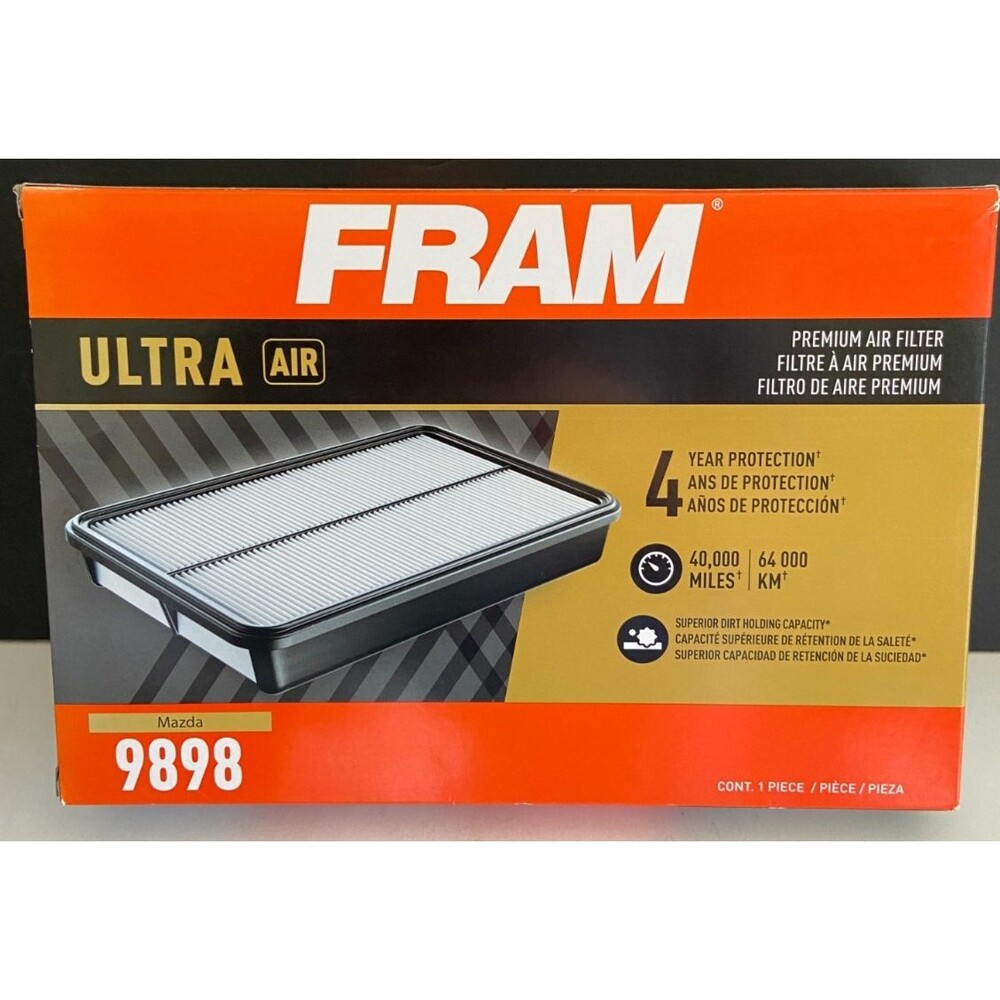 Fram 9898 Ultra Air Premium Air Filter- 4yrs/40k Miles Mazda